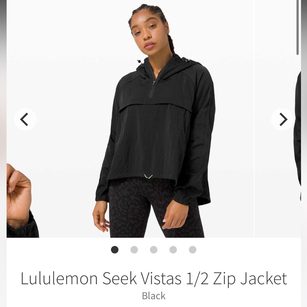 Lululemon Seek Vistas 1/2 Zip Jacket XS/S